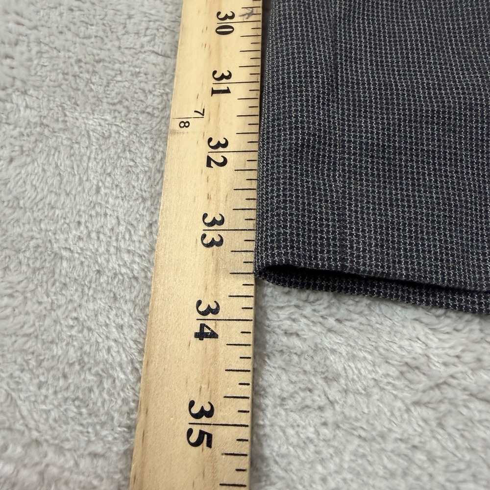 Banana Republic Non-Iron Tailored Fit Dress Pants Men's 36x34 Gray Flat Front - Picture 10 of 13